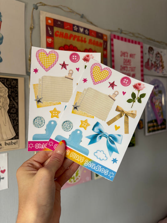 Lollipop Journalling Scraps Sticker Sheet