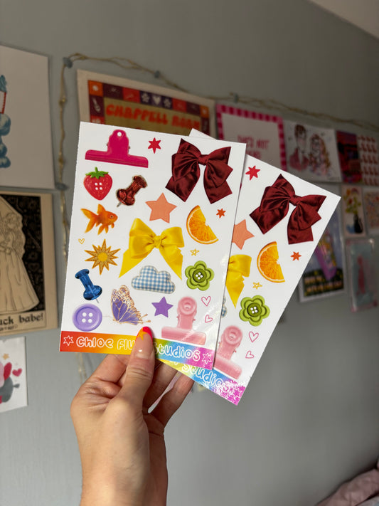 Rainbow Journalling Scraps Sticker Sheet