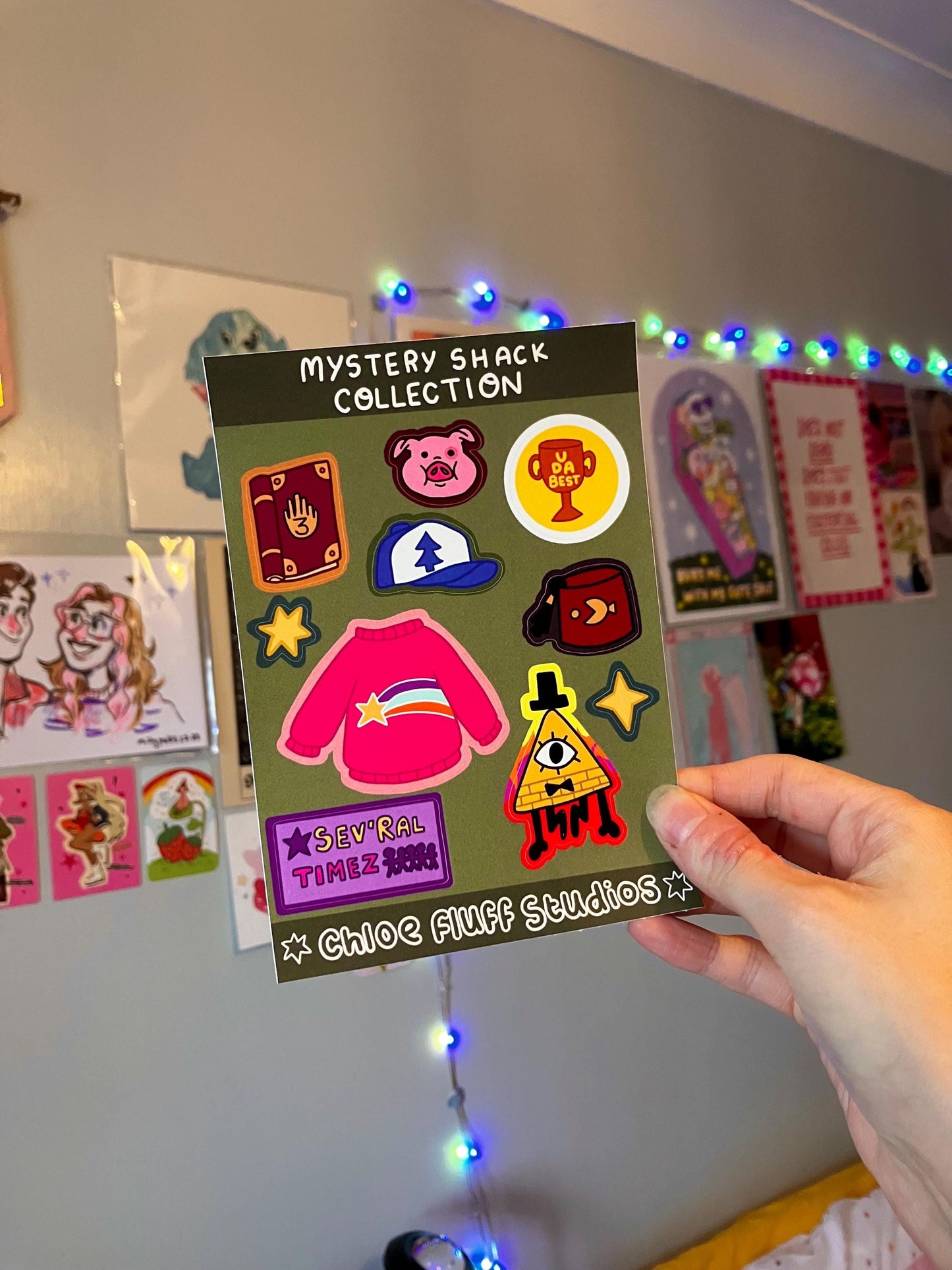 Mystery Shack A6 Sticker Sheet