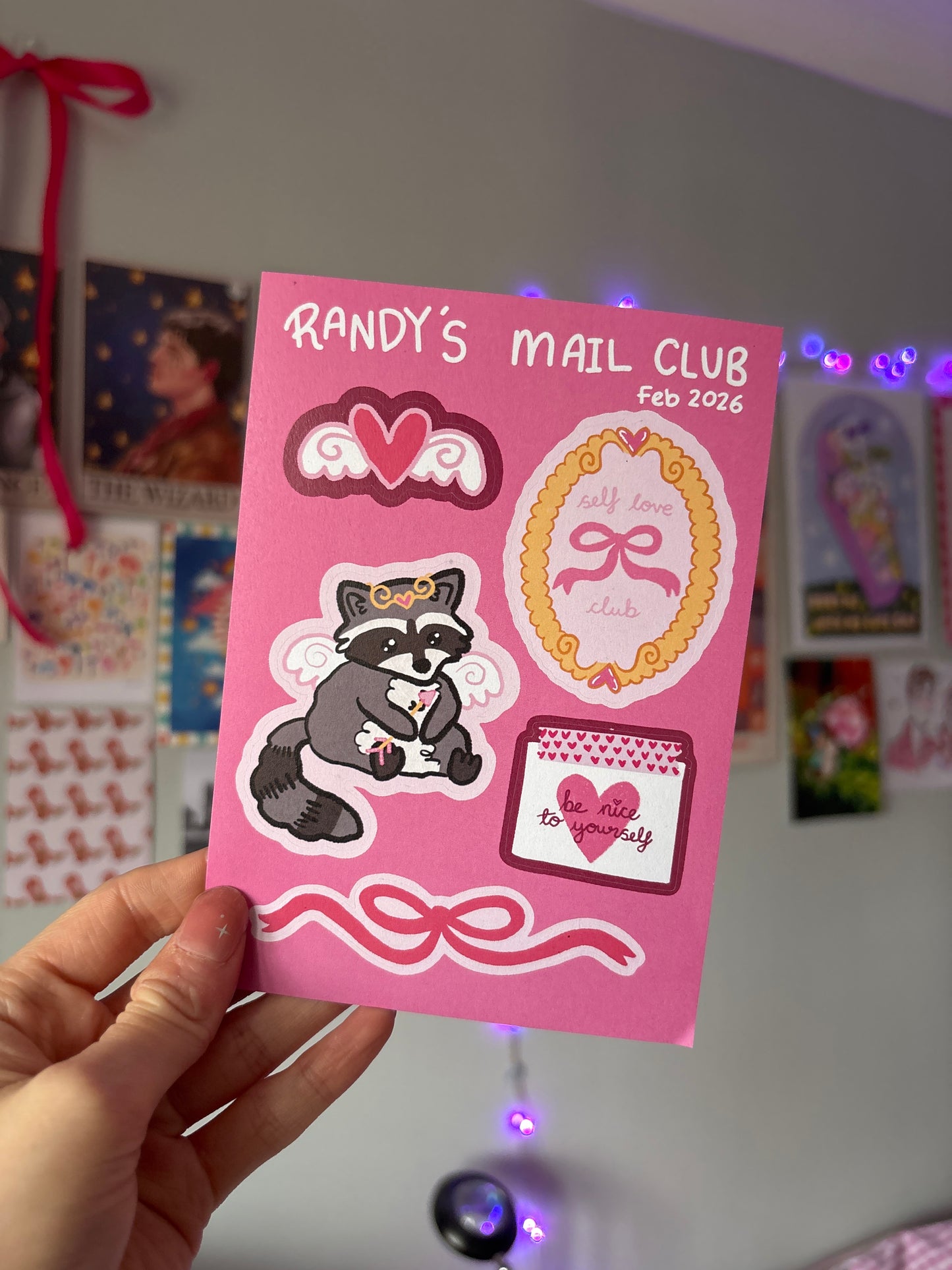 February mail club sticker sheet