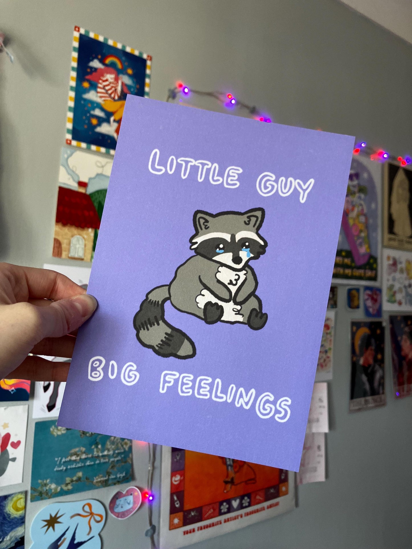 Little guy big feelings print