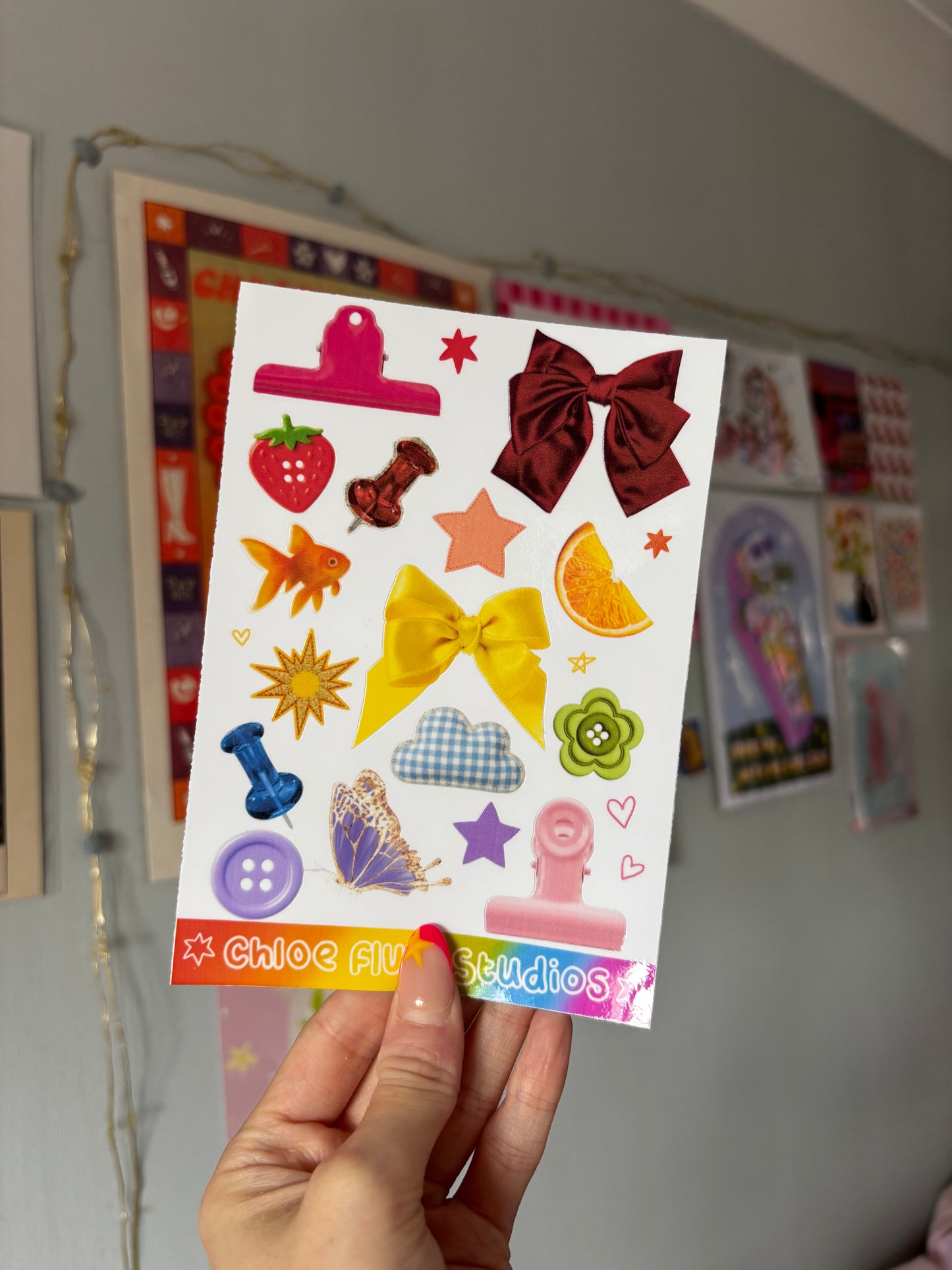 Rainbow Journalling Scraps Sticker Sheet
