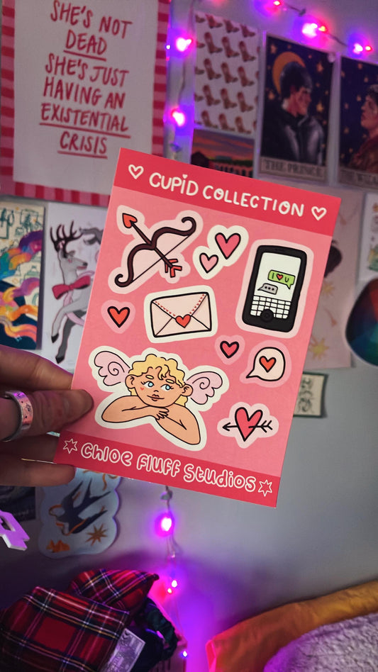Cupid Collection sticker sheet