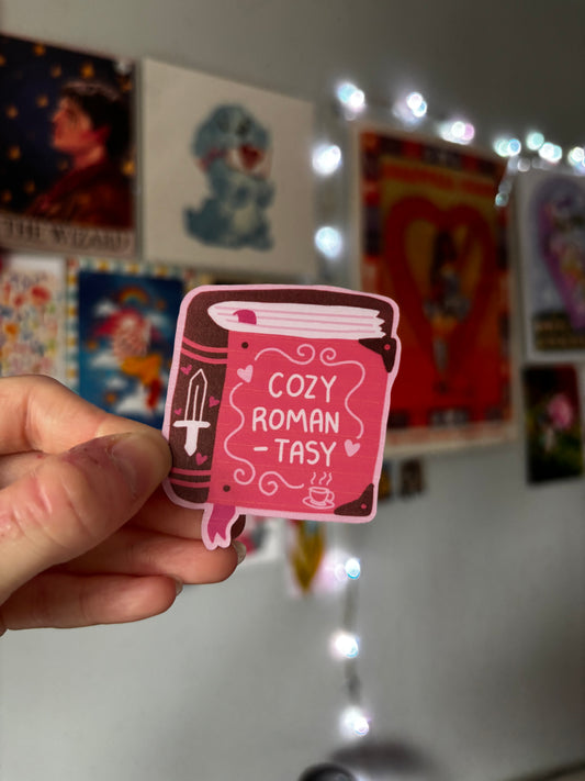 Cozy Romantasy Book Sticker