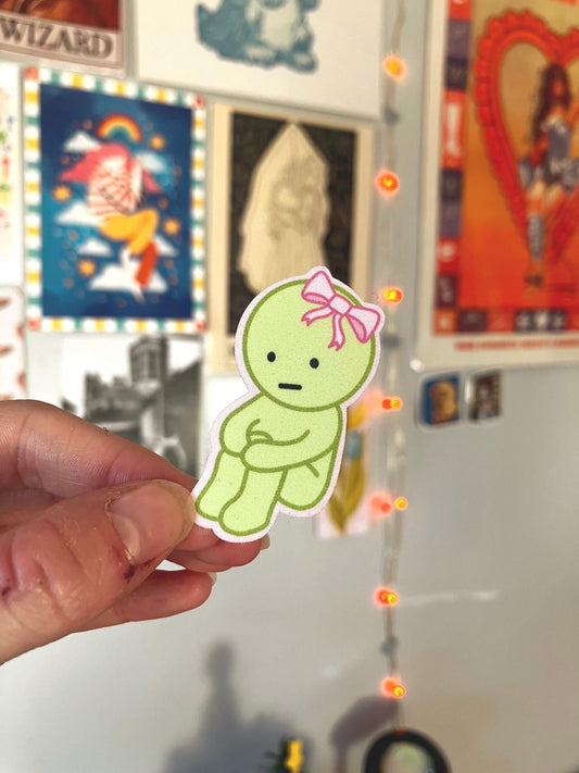 Green man trinket sticker
