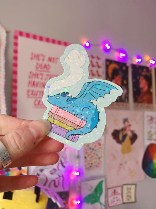 Sparkly dragon sticker