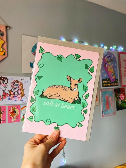 Soft at heart Art Print