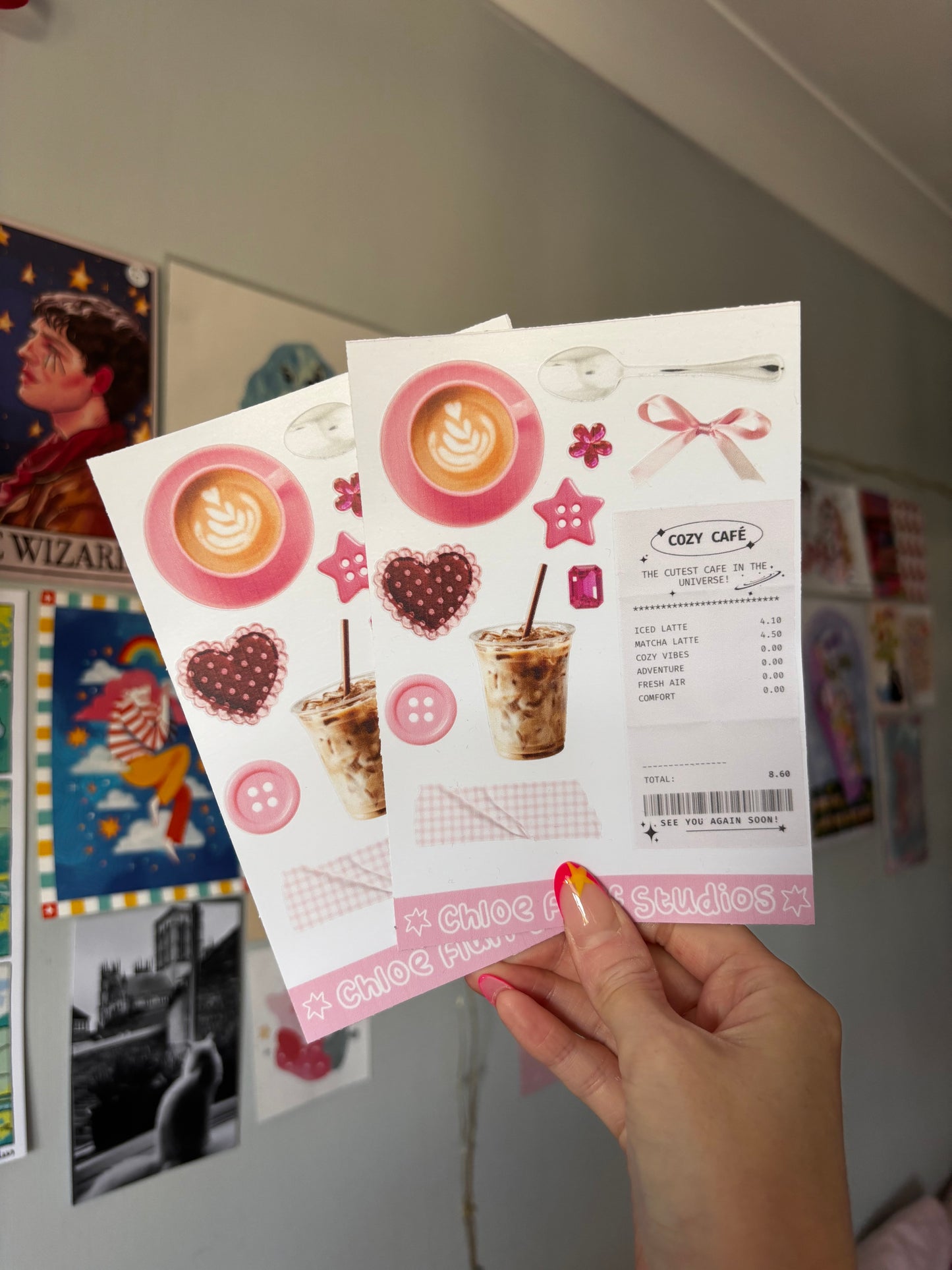 Coffee Journalling Scraps Sticker Sheet