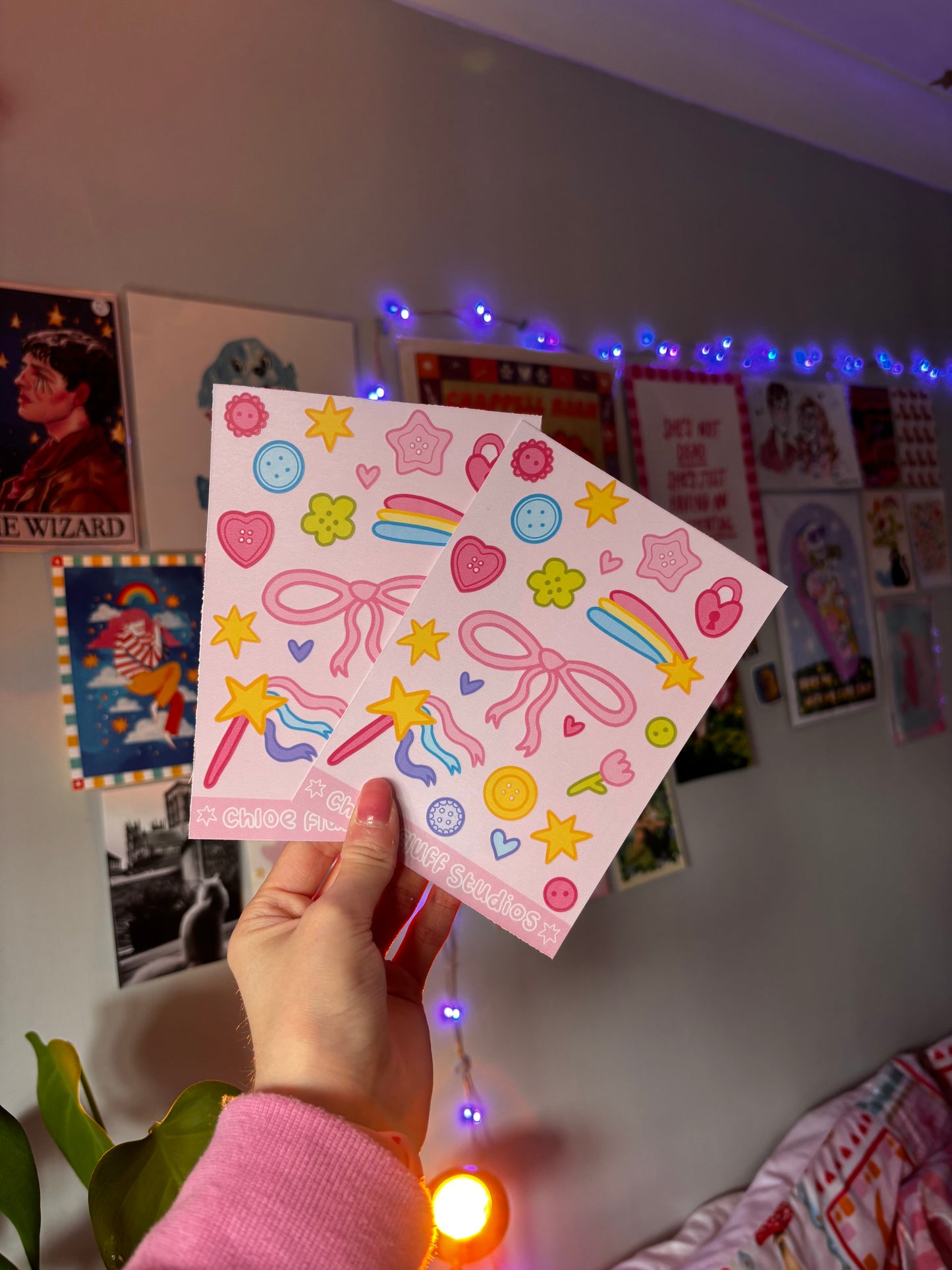 Pink Daydreams Trinket Sticker Sheet