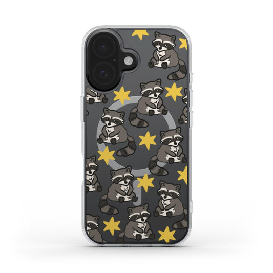 Randy the raccoon MagSafe Clear Phone Case