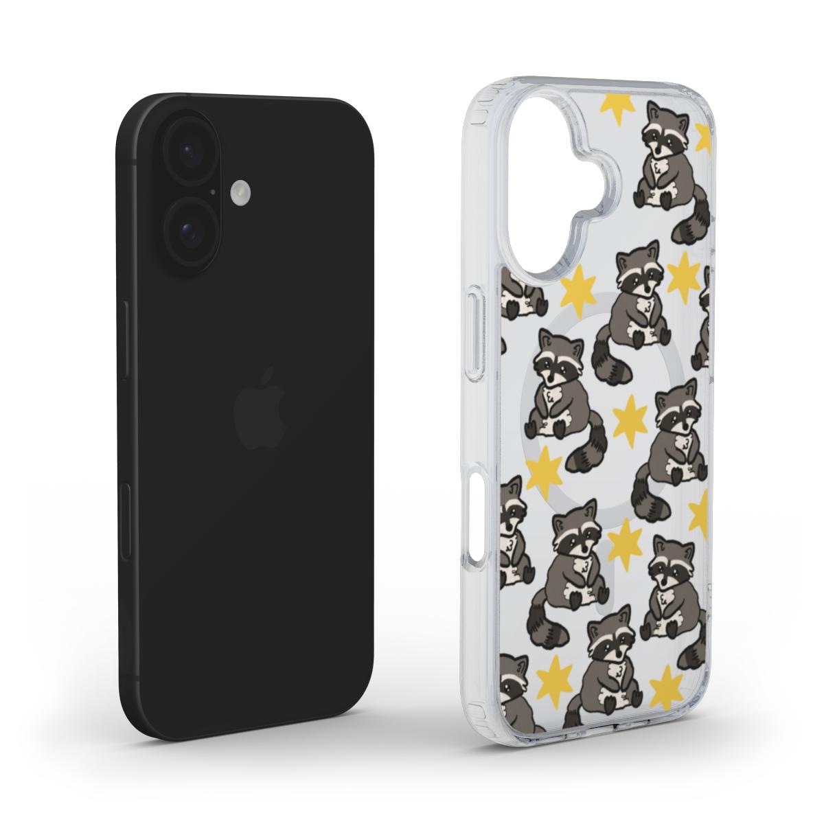 Randy the raccoon MagSafe Clear Phone Case