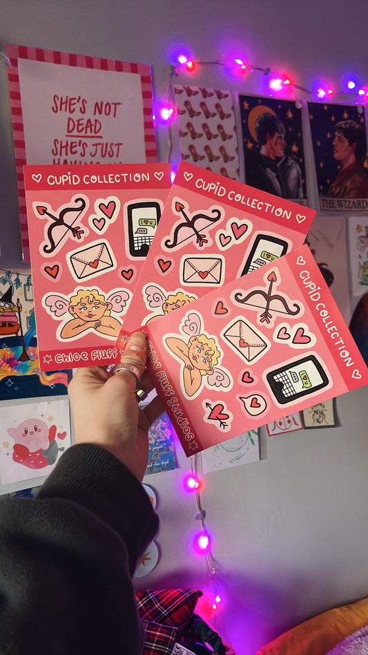 Cupid Collection sticker sheet