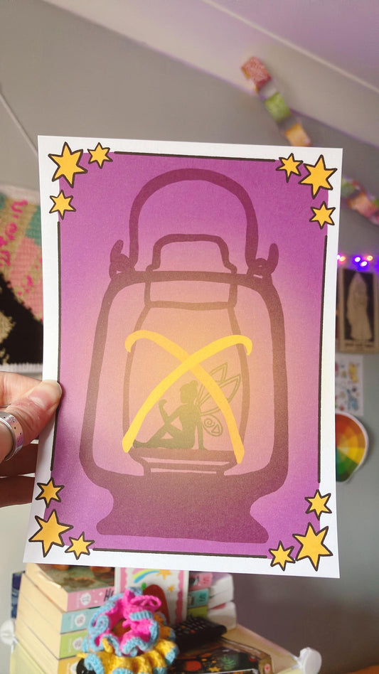Fairy lamp print