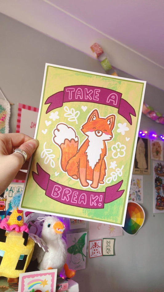 Take a break print
