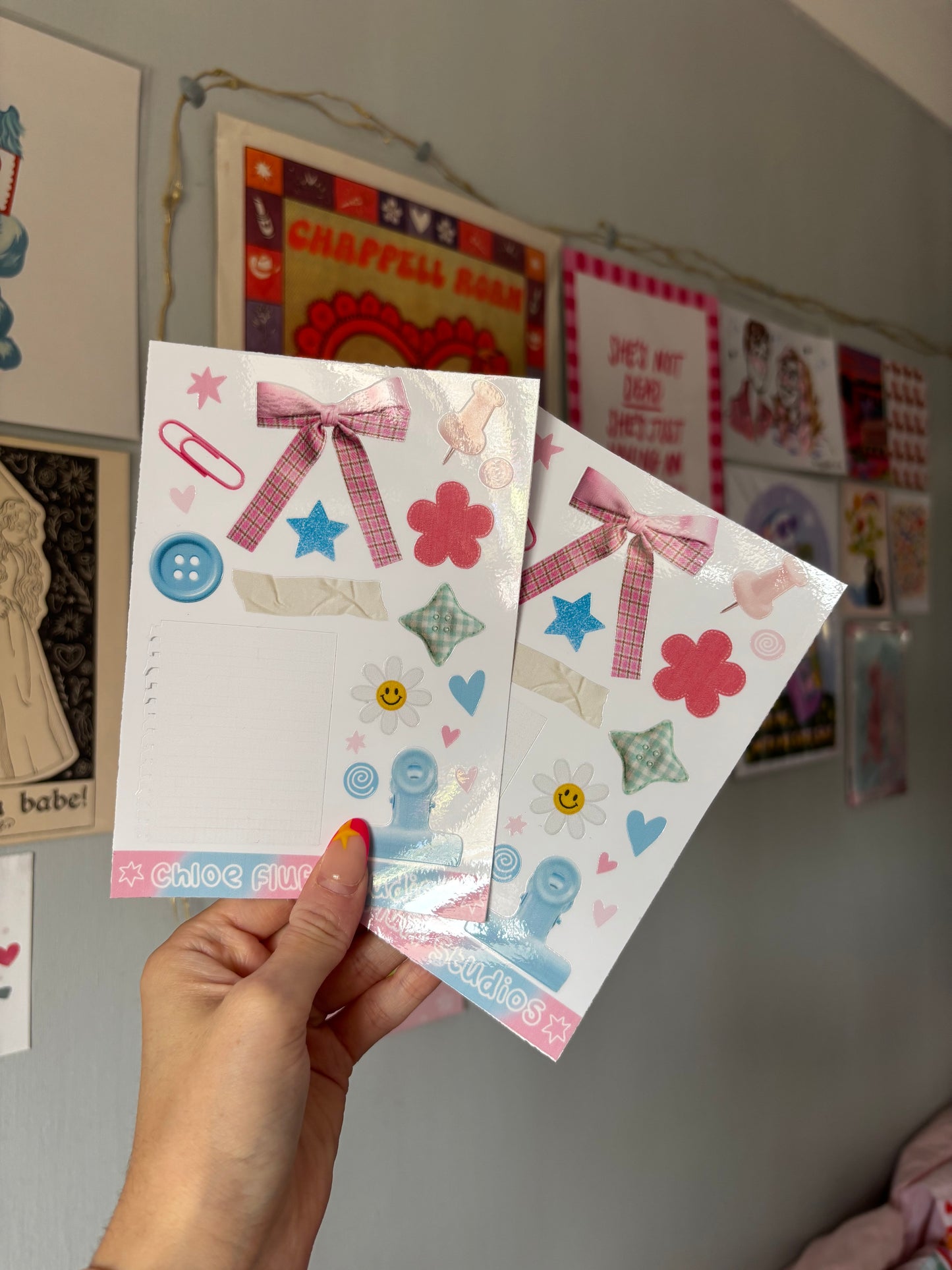 Cotton Candy Journalling Scraps Sticker Sheet