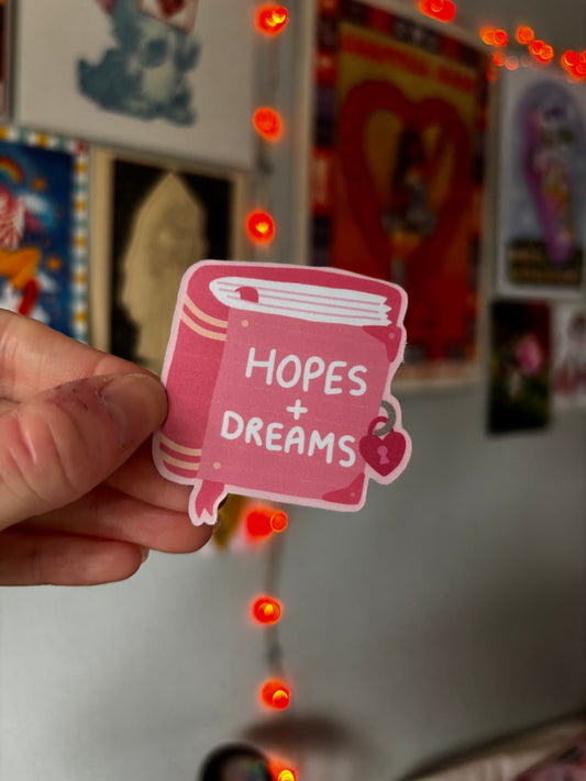 Hopes + Dreams Nostalgic Diary Sticker