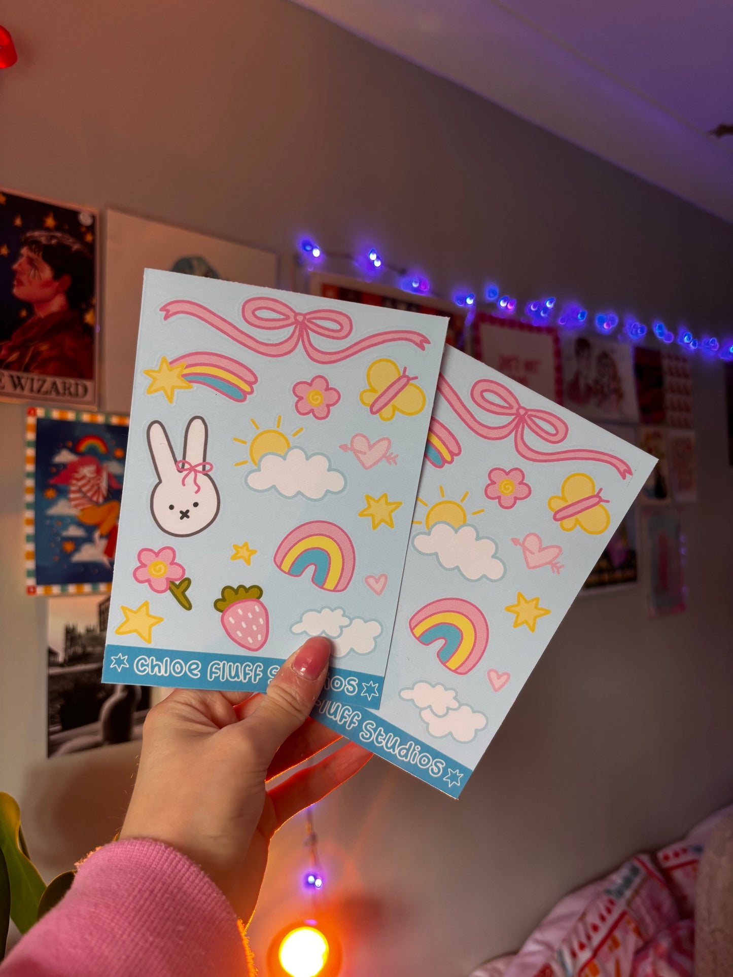 Blue Skies Trinket Sticker Sheet