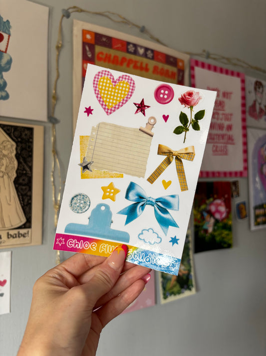 Lollipop Journalling Scraps Sticker Sheet