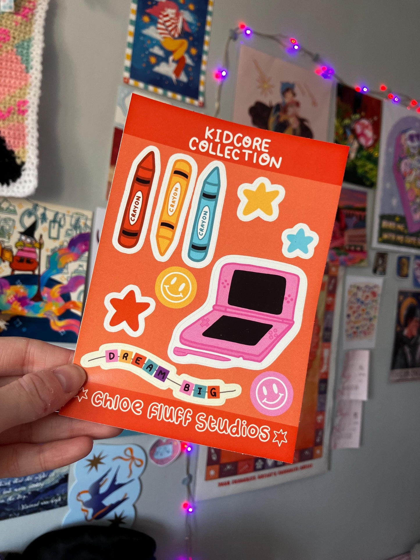 Kidcore collection A6 sticker sheet