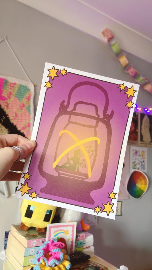 Fairy lamp print