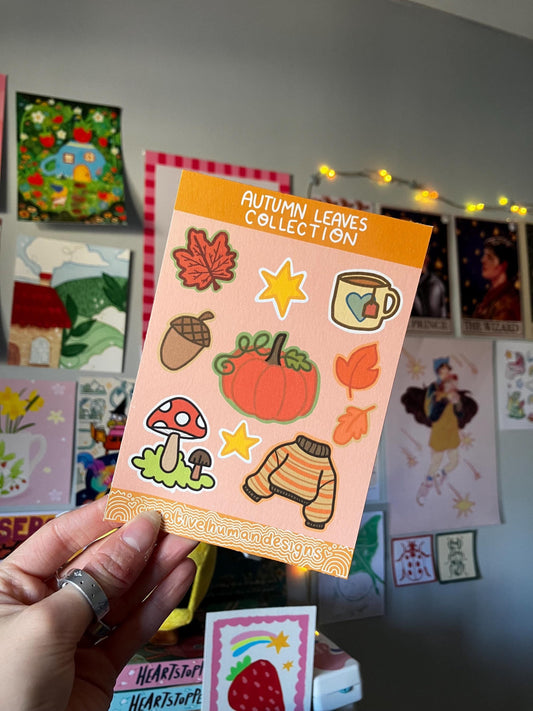 Spooky season A6 sticker sheet