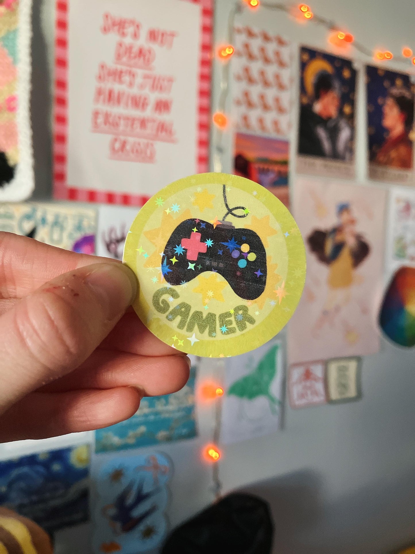 Sparkly hobby scout badge stickers