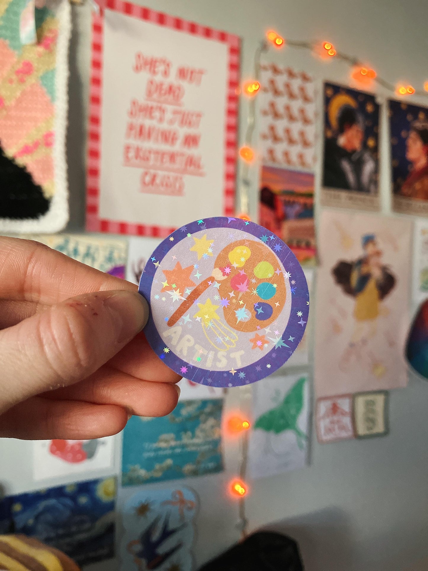 Sparkly hobby scout badge stickers